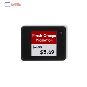 2.4G Sertag 1.54inch Retail Electronic Shelf Labels ESL Digital Price Tags
