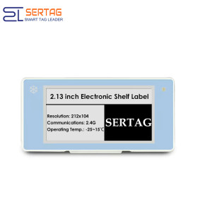 Etiquetado electrónico de precios 2,4G de baja temperatura de 2,13 pulgadas en ambiente frío