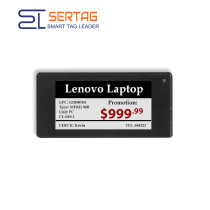 2.4G Sertag 2.66 inch Retail Electronic Shelf Labels ESL E-ink Display Tags