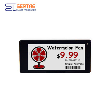 3.5inch Digital Price Tags Communication Radius 12~15m 2.4G Electronic Labels