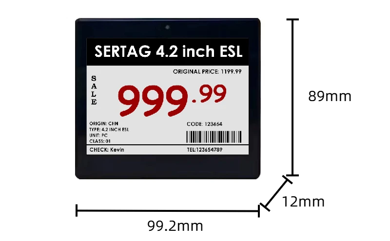 retail eink display tags
