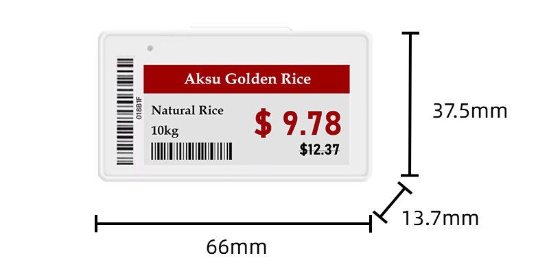 2.13 inch warehouse electronic shelf labels