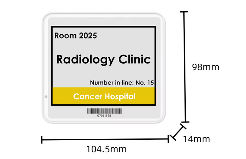 4.2 inch electronic shelf label healthcare