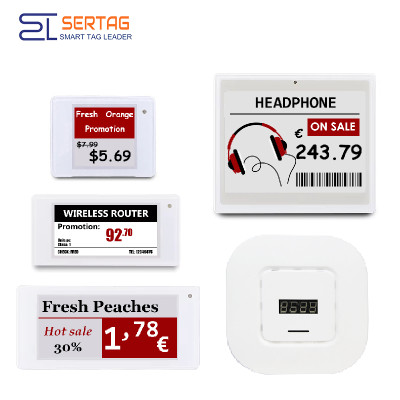 Kit de demostración de etiquetas de precios digitales Sertag para solución 2.4G