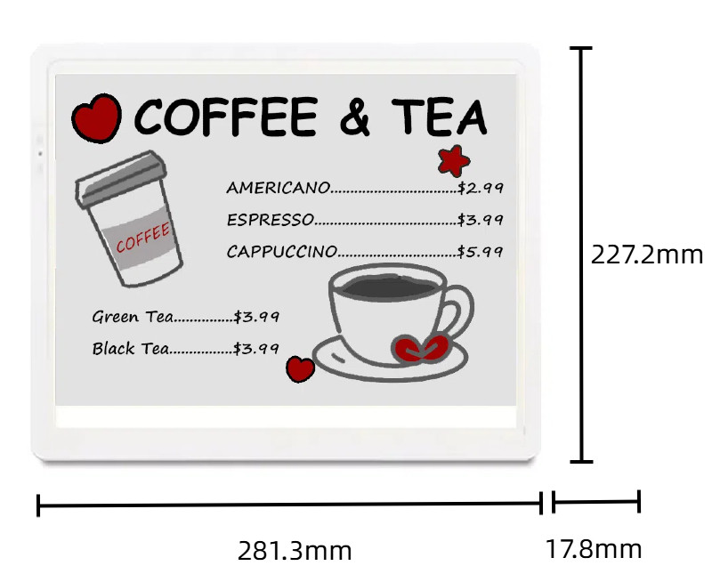 12.5 inch e-ink supermarket tag