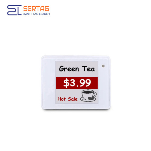 2.4G Sertag 1.54 inch Electronic ink Label Retail Wireless ESL Tags Supermarket