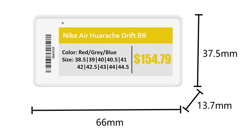 2.90 inch elelctronic shelf label