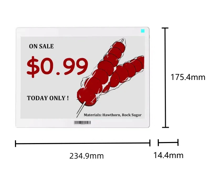 large digital price tag