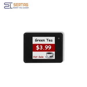 2.4G Sertag 1.54inch Retail Electronic Shelf Labels ESL Digital Price Tags