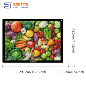 WiFi 13.3 inch Conference Room Digital Signage Type-C Charging Color E-ink Electronic Label