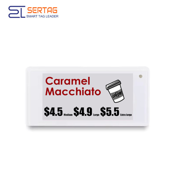 2.4G Sertag 2.13inch Electronic Price Tags Retail Low Power Shelf Label