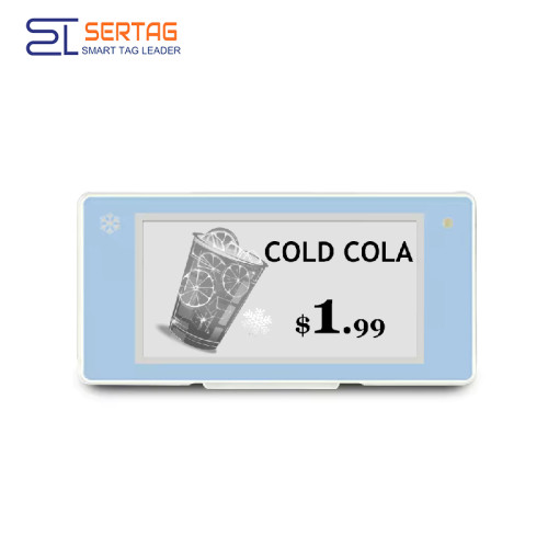 2.4G 2.13inch Low Temperature Digital Price Tag E-ink Tags Cold Electronic Shelf Label for Retail