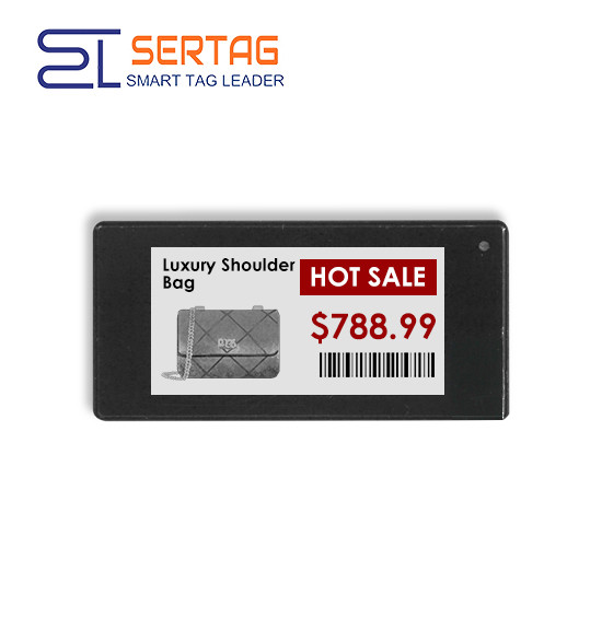 2.4G Sertag 2.66 inch Retail Electronic Shelf Labels ESL E-ink Display Tags