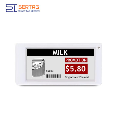 3.5inch Wireless 2.4G Digital Smart Label, Support Customizable E-paper Electronic Shelf Tags