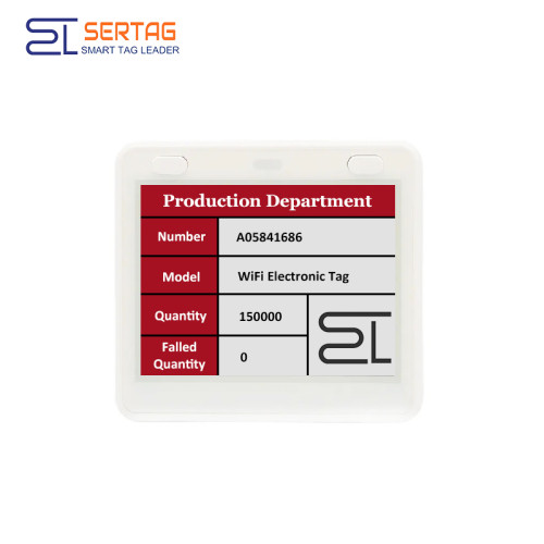 4.2inch E-ink Tags for Smart Factory, Wi-Fi Digital Signage for Meeting Room