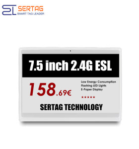 2.4G Letreros digitales para salas de reuniones de 7,5 pulgadas, bajo consumo