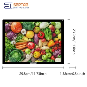 WiFi 13.3 inch E Paper Price Display IOT Solution for Retail Wireless Low Power Grocery Store Label
