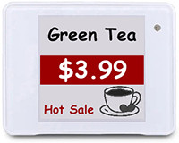 1.54 inch tri-colors electronic shelf label