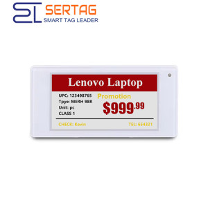 2.4G Etiqueta de precio digital de tinta electrónica de 4 colores y 2,66 pulgadas
