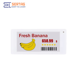Etiqueta de precio digital inalámbrica para supermercado con pantalla de tinta electrónica de 4 colores y 2,9 pulgadas