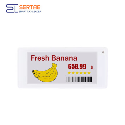 2.4G 2.9 inch ESL Price Tag 296x128 Four Colors IP65 Retail Electronic Shelf Label