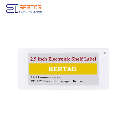 2.4G 2.9 inch ESL Price Tag 296x128 Four Colors IP65 Retail Electronic Shelf Label