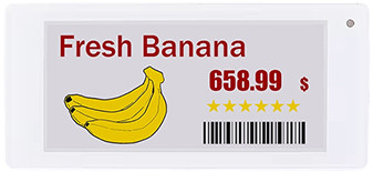 2.9 inch 4 colors electronic shelf label