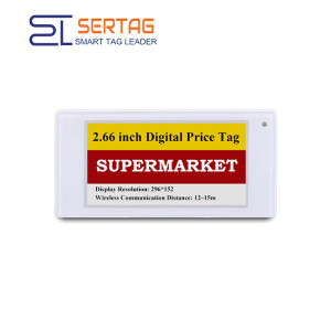 Etiquetas de precios minoristas digitales de 2,66 pulgadas, 4 colores, 296 x 152, con función NFC