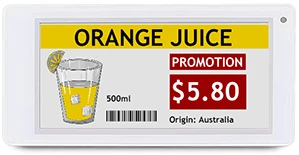 3.5 inch 4 colors electronic shelf label