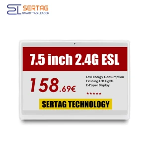 7.5 inch 4-Color Eink ESL Price Tag Wireless IP65 Retail Electronic Price Labels Solution