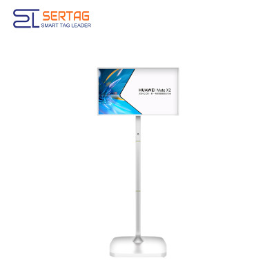 31.5 inch Mobile Large E-paper Advertisement Screen E-ink Digital Standee for Shopping Mall