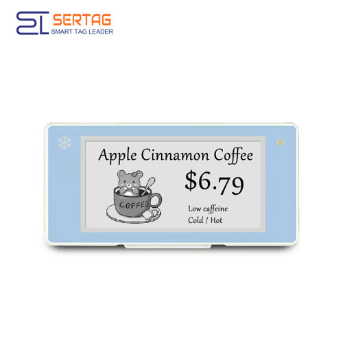 2.4G 2.66 inch Low Temperature Electronic Price Tag IP68 Protection Grade 296x152 ESL