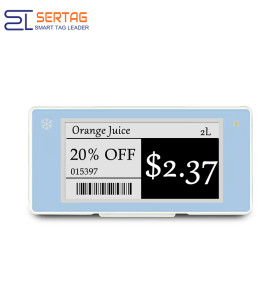 2.4G Etiqueta de precio electrónica de baja temperatura de 2,66 pulgadas 296x152 ESL