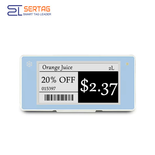 2.4G 2.66 inch Low Temperature Electronic Price Tag IP68 Protection Grade 296x152 ESL