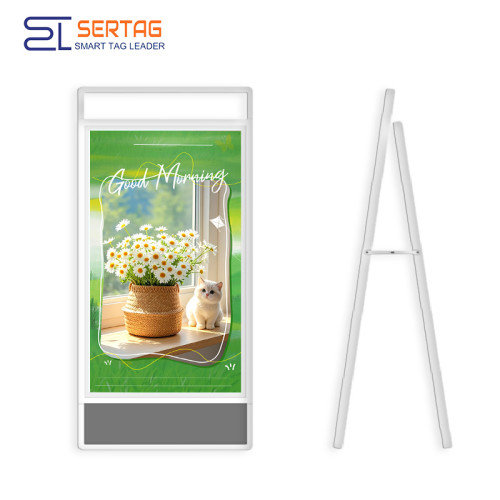 31.5 inch E-paper Digital Signage Standee Color Wireless Indoor Electronic Paper Signage Solution