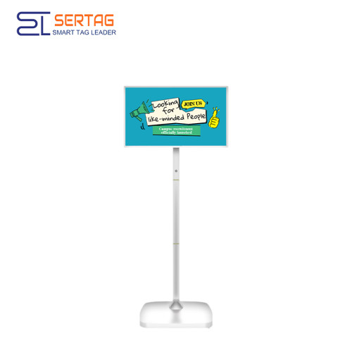 31.5 inch Mobile Large E-paper Advertisement Screen E-ink Digital Standee for Shopping Mall