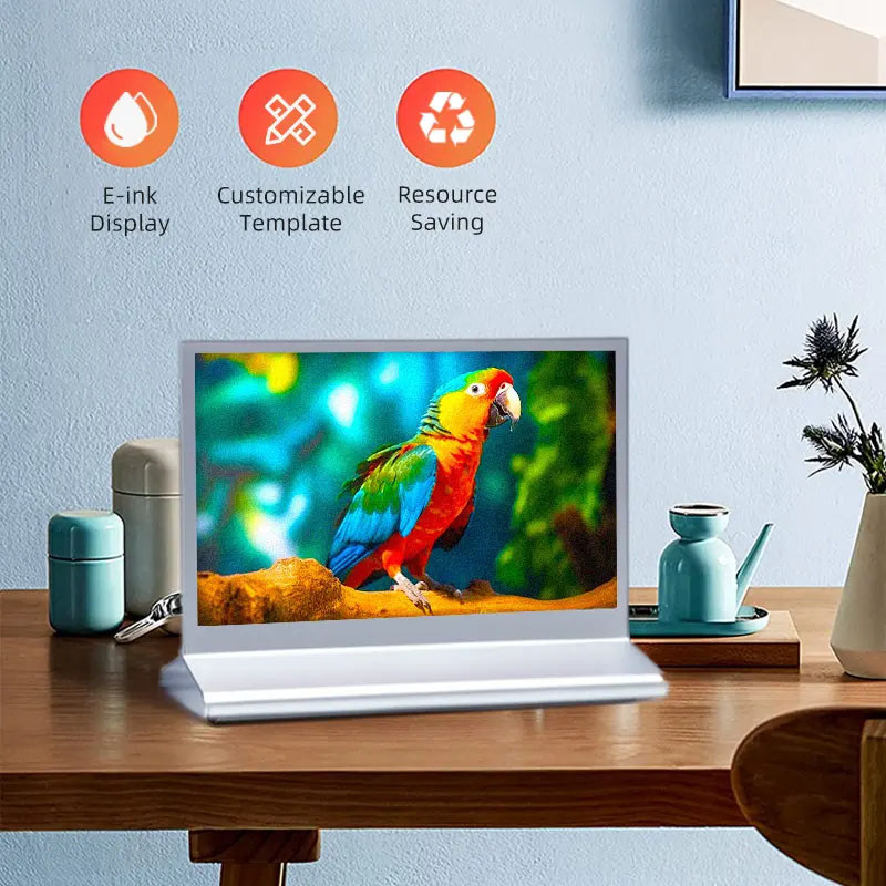 Tarjeta de mesa con tinta electrónica de doble cara