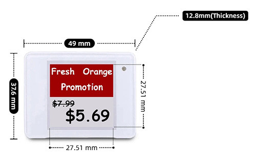 1.54 inch electronic price tag