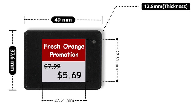 1.54inch digital price tag