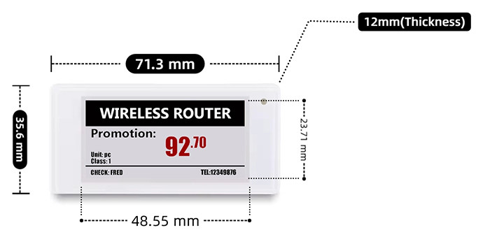 low power digital price tags