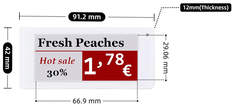 digital price tags e-paper