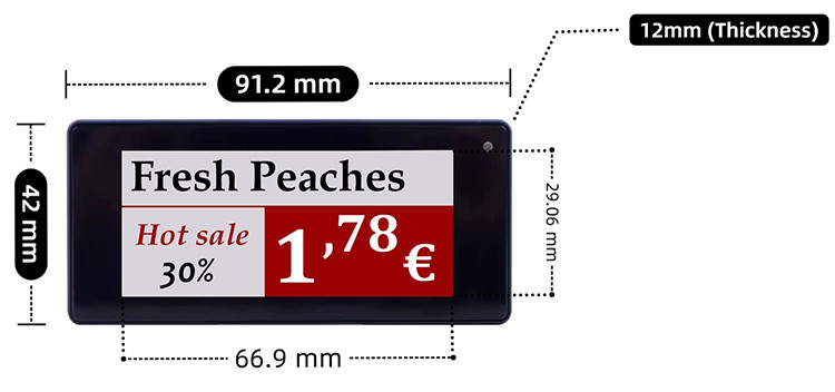 supermarket digital price tags
