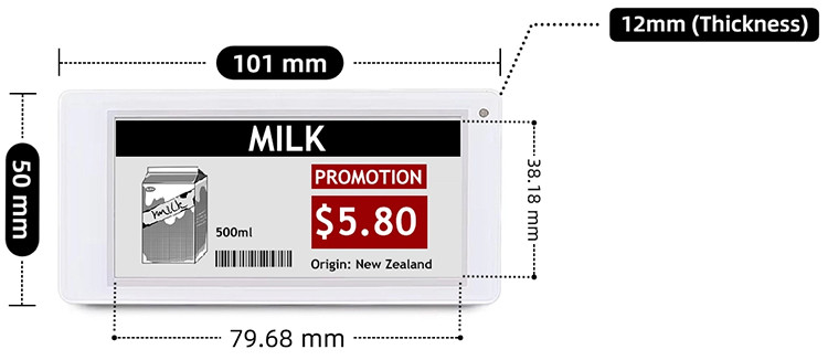 3.5 inch digital price tags