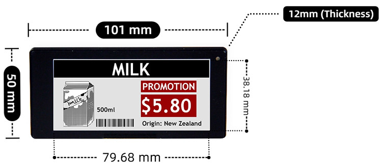 3.5 inch electronic price tags