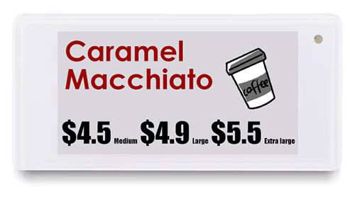 small electronic price tag 2.13 inch