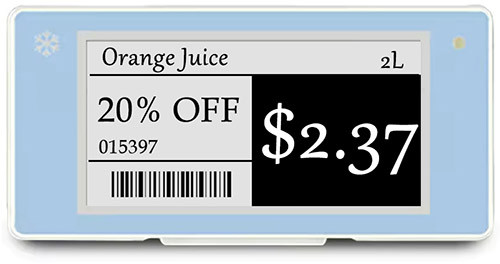 low temperature digital price tag