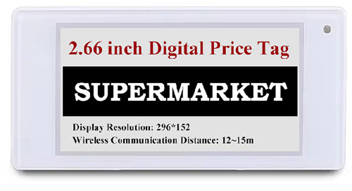 small electronic shelf label 2.66 inch
