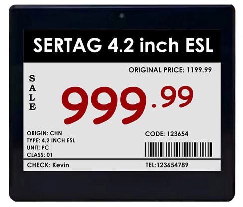 4.2 inch digital price tags