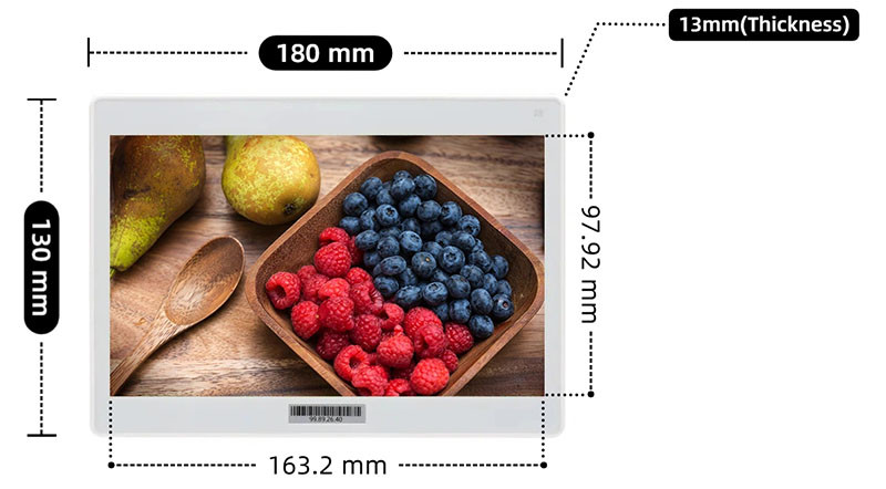 7.3 inch color digital price tag