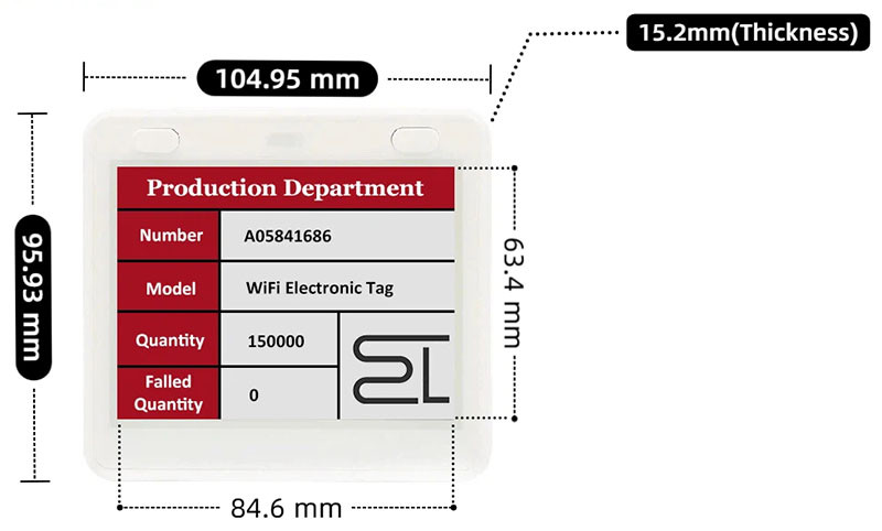 4.2 inch e ink store price tags wifi